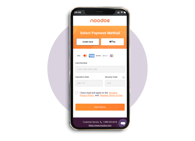 noodoe ev os - the best ev charging app - select your preferable payment method - google pay - apple pay - credit card - ev charging payment methods