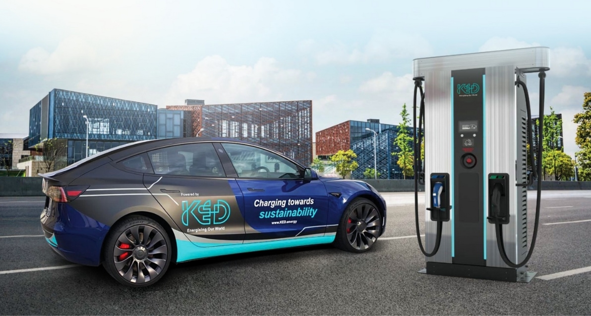 KED energy, singapore CPO, deploys first Noodoe EV OS powered charging station - noodoe ev charging partnership - ev charging solutions - ev charging software