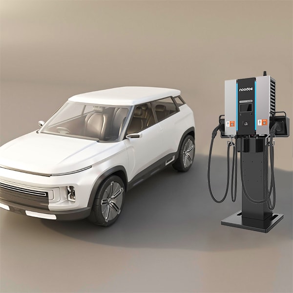 DC30P site scenario - How the electric vehicle charger looks - DC chargers - fast charging - high power ev charging station - 30kw charger - best ev charger - fleet - charger point operator