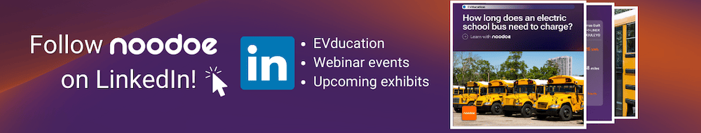 Follow Noodoe on LinkedIn - EVducacion - webinars events - upcoming exhibits